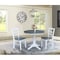 International Concepts 36 in. Round Extension Dining Table with 2 Madrid LadderBack Chairs - 3 Piece Dining Set K05-36RXT-27B-C2-2 - alternate 1